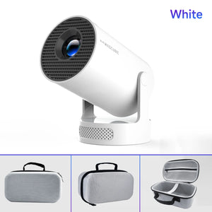 4K HY300 Pro Projector – Portable Outdoor Projector with Android 11, 5W Speaker, Dual WiFi6, and BT5.4
